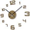 Dřevěné nástěnné hodiny Oak Time s dubovou dýhou 50–75 cm – přírodní dub 9