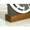 Dřevěné stojací hodiny Grey&White OAK 2