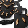 Nástěnné hodiny ve tvaru šálku Time for Coffee 45x30 cm – černé 7