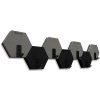 Nástěnný věšák Hexagon 77 cm – černo šedý 7