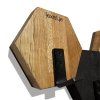 Nástěnný věšák Hexagon 77 cm – dub černý 8