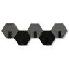 Závěsný věšák na oblečení Hexagon 56 cm – dubový černý 6