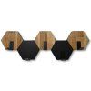 Závěsný věšák na oblečení Hexagon 56cm – dub černý 7