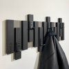 Závěsný věšák na oblečení Lamele Mini 60 cm – černý 4
