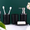Koupelnový set 6 dílný FLORES černý2
