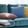 Jednobarevné dekorační povlečení na polštář STONE1 v tmavě tyrkysové barvě
