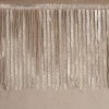 Luxusní sametový závěs s třásněmi v béžové barvě