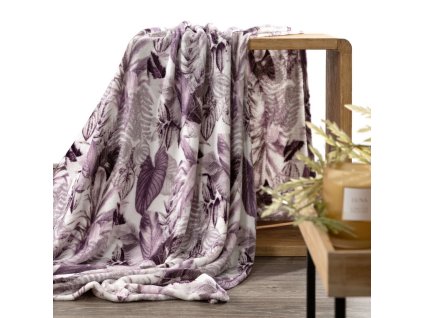 DAVOS2 takaró növényi mintával - lila