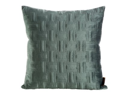 Dekoratív párnahuzat JIE - 04 sötét menta színben