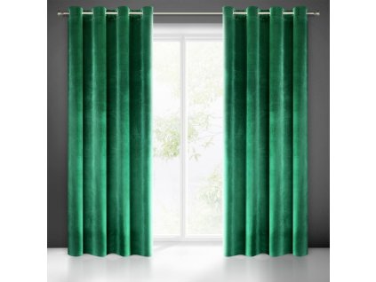 SAMANTA dekorfüggöny díszkarikás - zöld