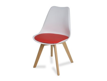 Design szék ENZO 007 fehér piros