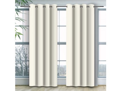 Egyszínű függöny - Krém