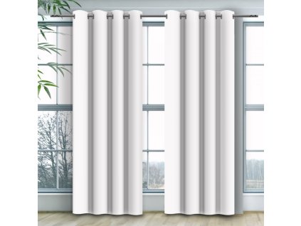 Egyszínű függöny - fehér
