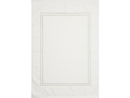 OLIVIA fürdőszobaszőnyeg arany hímzéssel - fehér