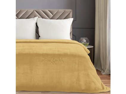 Luxus takaró PIERRE CARDIN 160x220cm - mézes arany