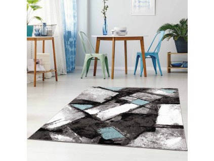 Modern szőnyeg MODA SOFT szürke kék 1135