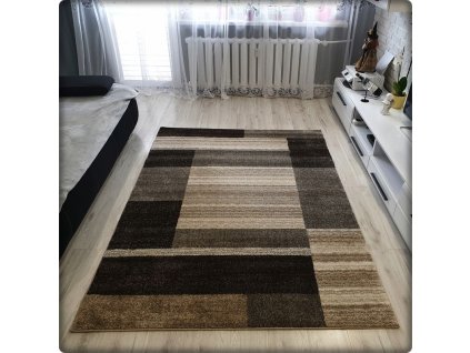 Modern szőnyeg RIO mintás 922 barna