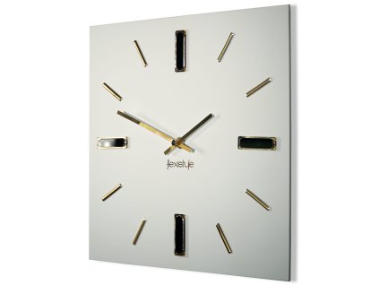 BRILLIANT fehér-arany falióra