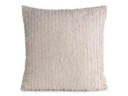 Moher szálakkal díszített SELMA párnahuzat - bézs
