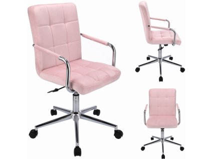 Forgó Bársony szék QUATRO - rózsaszín