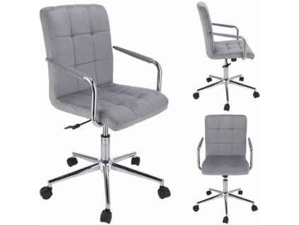 Forgó Bársony szék QUATRO - szürke