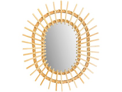 Ovális bambusz tükör 57cm