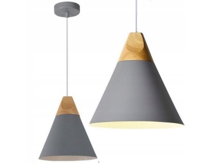 Retro mennyezeti lámpa Loft Scandi A szürke