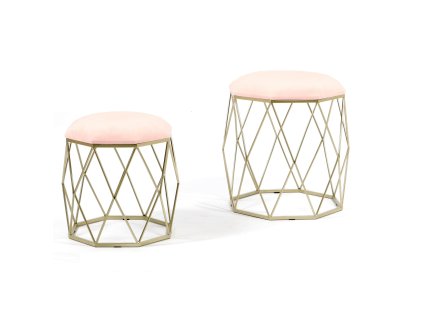 Vénusz rózsa arany puff készlet