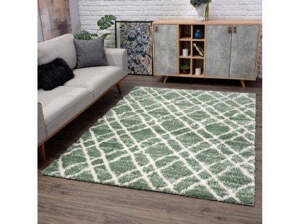 Shaggy, hosszú szálú szőnyeg PULPY 540 - zöld