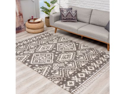 Shaggy, hosszú szálú szőnyeg PULPY 541 szürke