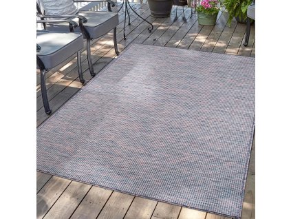 Csipke szőnyeg PALM B2778A kék rózsaszín