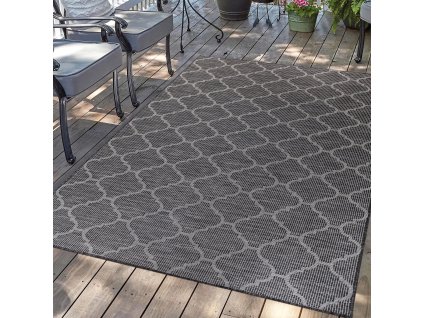 Zsinóros szőnyeg PALM B3069A fekete