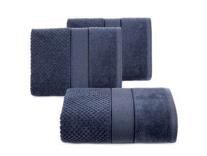 Velúr törölköző JESSI sötétkék