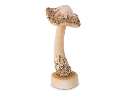 Karácsonyi figura GOMBÁS rózsaszín