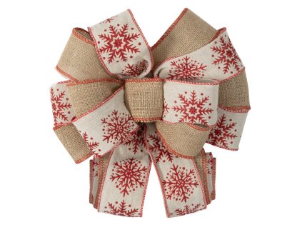 Karácsonyi masni öko stílusú - bézs pelyhekkel