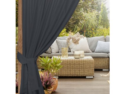 Kerti függöny a pavilonhoz, grafit