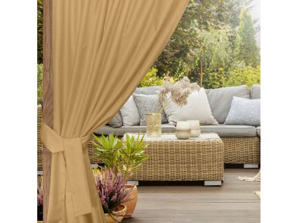 Kerti függöny a pavilon latte számára