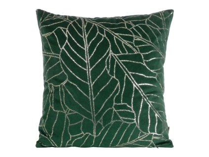 Bársony díszpárnahuzat BLINK32 45x45cm - sötétzöld