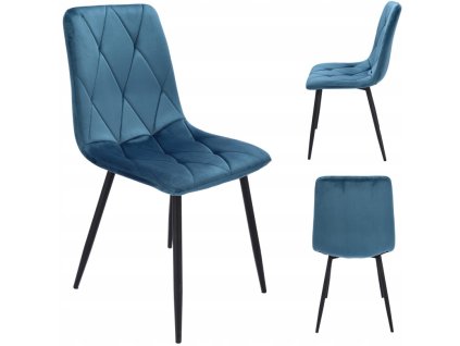 Bársony étkezőszék PIADO tengeri