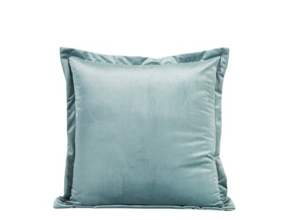 Bársony párnahuzat RIA szegéllyel - világoskék