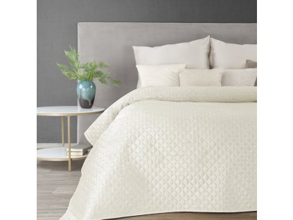 Bársony ágytakaró DIMON fehér színben