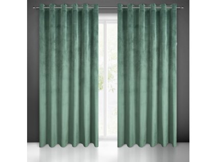 Bársonyfüggöny MELANIE 215x250cm zöld