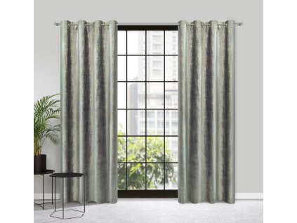 Bársonyfüggöny elegáns ZKPK-06 mintával, szürke színben