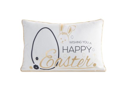 HÚSVÉTI díszpárnahuzat aranymintával 30 x 50 cm