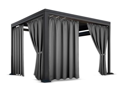 Kerti függöny pavilon alagúthoz ZMOT 02 grafit