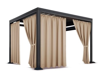 Kerti függöny pavilon alagúthoz ZMOT 07 latté