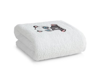 357029 detsky uterak s pandou 50 x 90 cm biely