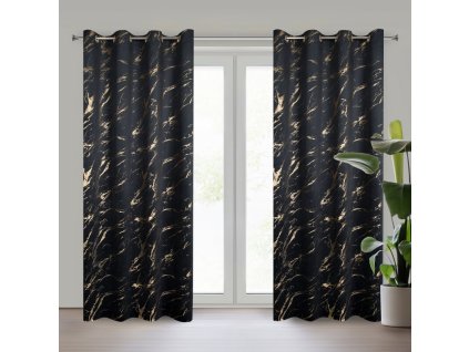 330575 zamatovy zaves molly 140 x 250 cm cierny