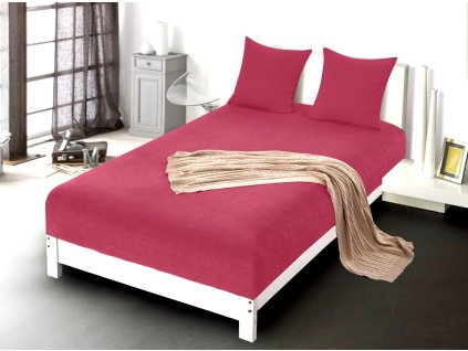 Gumis lepedő gumival, mikroplüss, sötét rózsaszín PRZG 07