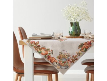 357782 gobelinovy obrus na stol s motivom tekvic nat1223 140 x 180 cm